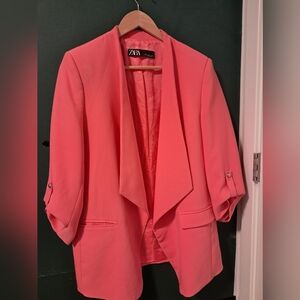 Zara hot pink blazer L